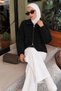 Laren Double Zipper Knitwear Cardigan Tsd260283 Black - 5