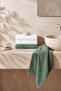 White & Khaki Natural Color 4-Piece 100% Cotton Towel Set 50X90 - 7