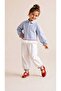 Girl's Special Design Striped Ruffle Detailed Shirt and Pants Set