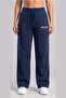 Regular Women's Black Wide Leg Oversize Sweatpants - 2
