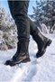 Non-Slip Lightweight Waterproof Sole Star and Stone Detail Short Zippered Girls' Winter Boots - 3