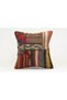 Handmade Old Kilim Rug Vintage Made in the 1930S, 1940S, 40X40 cm