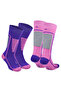Courchevel Merino Wool Lightweight Kids Ski Socks 2-Pack