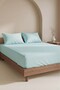 Mint Double Elastic Bed Sheet Set 160X200 cm - 3 Pieces - 2