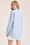 Striped Mini Drop Hem Shirt - 5