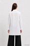 Hidden Button Tunic 8698 White - 4