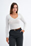 V-Neck Basic Blouse B1955 - 3