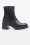 Venüs Genuine Leather Thick Heeled Zippered Boots