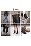 Kemal Aygün-Venüs Leather Women's Short Heeled Boots - Pointed Toe & Goblet Heel - 4