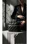 Black Leather Look Women's Shoulder Bag
