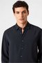 Comfort Fit Black Long Sleeve Shirt - 5