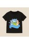 Bluey and Bingo Bed Printed Kids T-Shirt 100% Cotton Black