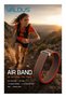 Red Screenless Fitness Tracker Band for Men & Women - 24/7 Heart Rate & Sleep Monitor | 113 Sports Modes, IP68 Waterproof Activity Tracker, Stress & Calorie Tracking, Women's Health, Bluetooth - 4
