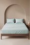 Green Double Elasticated Sheet Set 160X200 cm - 3 Pieces