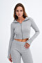 Zippered Long Sleeve Blouse H9053 - 2