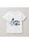 Bluey Sleeping Printed Children's T-Shirt 100% Cotton White