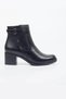 Venüs Genuine Leather Zippered Thick Heeled Daily Boots