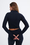 Zippered Long Sleeve Blouse H9053 - 6