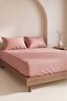Powder Brown Double Flat Sheet Set 160X200 cm - 3 Pieces - 2