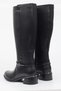 Venüs Genuine Leather Thick Heeled Boots with Elastic Back - 4