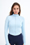 Zippered Soft Fabric Cardigan H0089 - 2