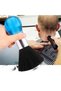 Barber, Hairdresser Blue Handle Nape Brush Hair Cutting Neck Facial Bristle Cleaning Shaving Brush