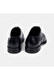 Men's Black Lace-Up Leather Groom Shoes with Brogue Detail - 5