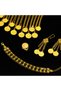 Fashion Gold Plated for Weddings Jewelry with Necklace Earrings Bracelet Ring Dubai Arabic Women - 3