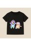 Bluey Costume Party Printed Kids T-Shirt 100% Cotton Black