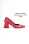 Stiletto Red Leather Pointed Toe Covered Heel 6 cm Closed Shoes New Season - 2