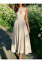 Stone Linen Textured Dress- 3Y2025133 - 2