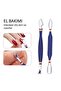 Professional 19-Piece Stainless Steel Manicure Pedicure Nail Care Kit with Special Bag Luxury Leather Case - 6