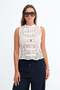 Lace Sleeveless Blouse B18587