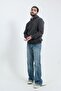 Men's Plain Hooded 3 Thread Raster Gray Sweatshirt