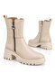 Violet Beige Genuine Leather Women's Boots - 4