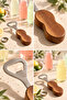 Bamboo Handle Bottle Opener – Ergonomic Cap Opener with Stainless Steel Tip - 5