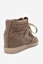 Oleta Mink Suede Genuine Leather Hidden Wedge Heeled Women's Sneaker Boots - 7