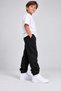 Boys' School Sweatpants Black Rubber Cuffed Pockets Daily Comfortable Children's Sweatpants - 2