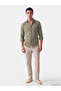 Lcwaikiki Classic Beige Regular Fit Men's Shirt - 2