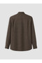 Lcwaikiki Classic Brown Regular Fit Dobby Men's Shirt - 6
