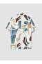 Lcw Vision Ecru Regular Fit Patterned Viscose Men's Shirt - 8