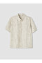 Xside Ecru Regular Fit Patterned Men's Shirt - 5