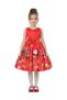 Christmas Festive Girls Pageant Gown – Red, Dark Green, Violet and Green