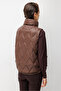 High Collar Puffer Vest - 3