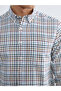 Regular Fit Plaid Men's Shirt - 3