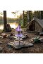 Portable Stainless Steel Camping Gas Stove Burner with Adjustable Flame Control and Flexible Hose - 3