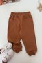 Polo Collar Kitten Detailed Boys' 2-Piece Seasonal Set - Brown - 3