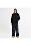 Corduroy Overshirt Women's Dark Green Shirt - 3
