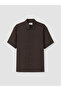 Lcw Vision Brown Regular Fit Dobby Men's Shirt