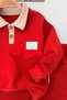 Polo Collar Kitten Detailed Boys' 2-Piece Seasonal Set - Tile - 2